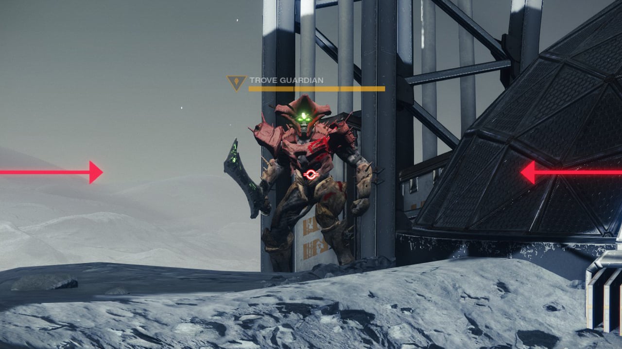 The Trove Guardian on the Moon in Destiny 2