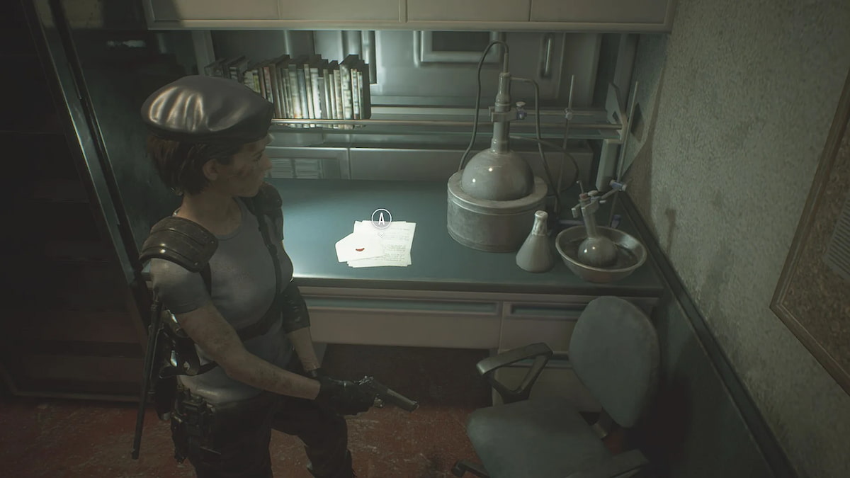 resident evil 3 file a love letter? in sewers safe room