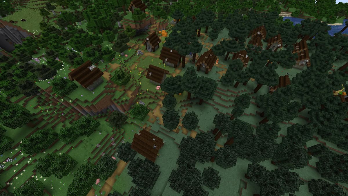 Taiga zombie village in Minecraft