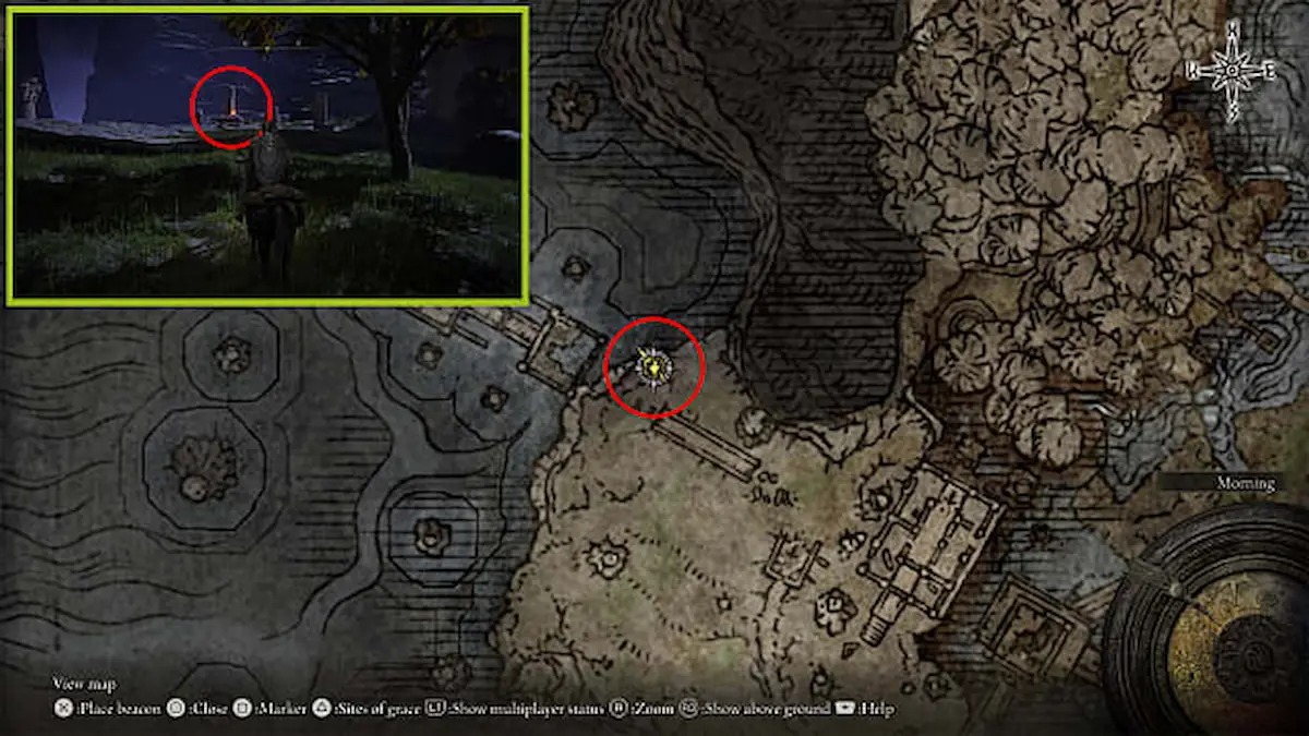 elden ring nokron eternal city ancestral woods map flame location