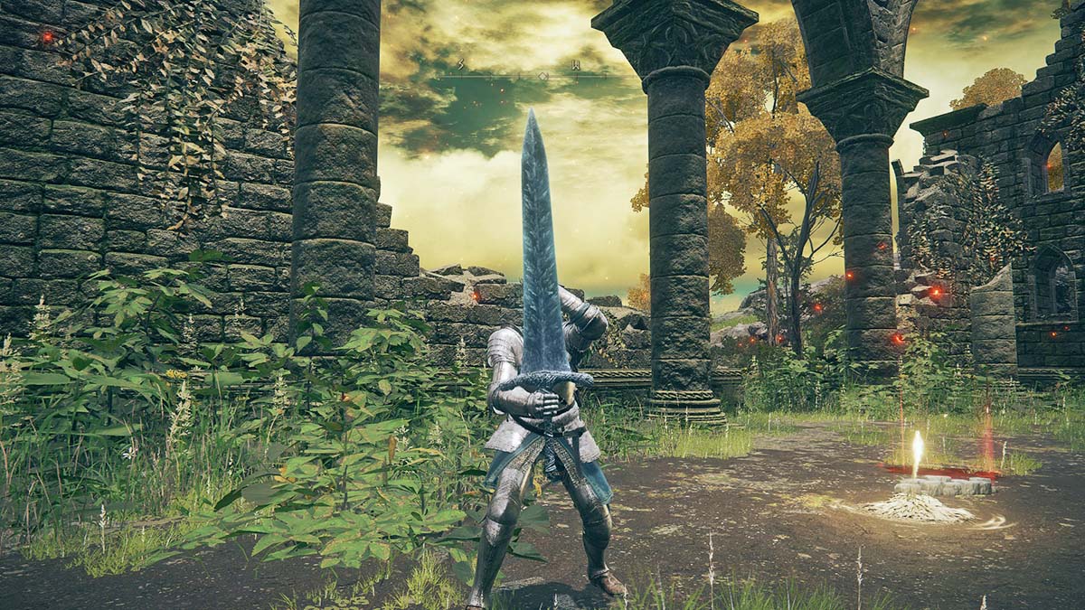 The Darkmoon Greatsword in Elden Ring