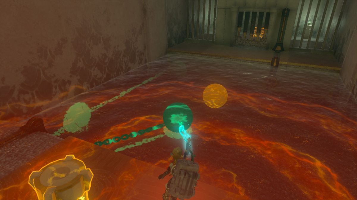 Zelda: Tears of the Kingdom Mogawak Shrine The Power of Water treasure chest chain and ball ultrahand solution