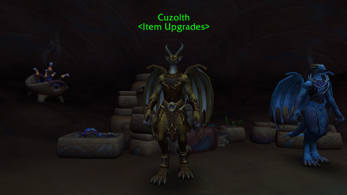 Flightstone gear upgrade NPC in WoW Dragonflight