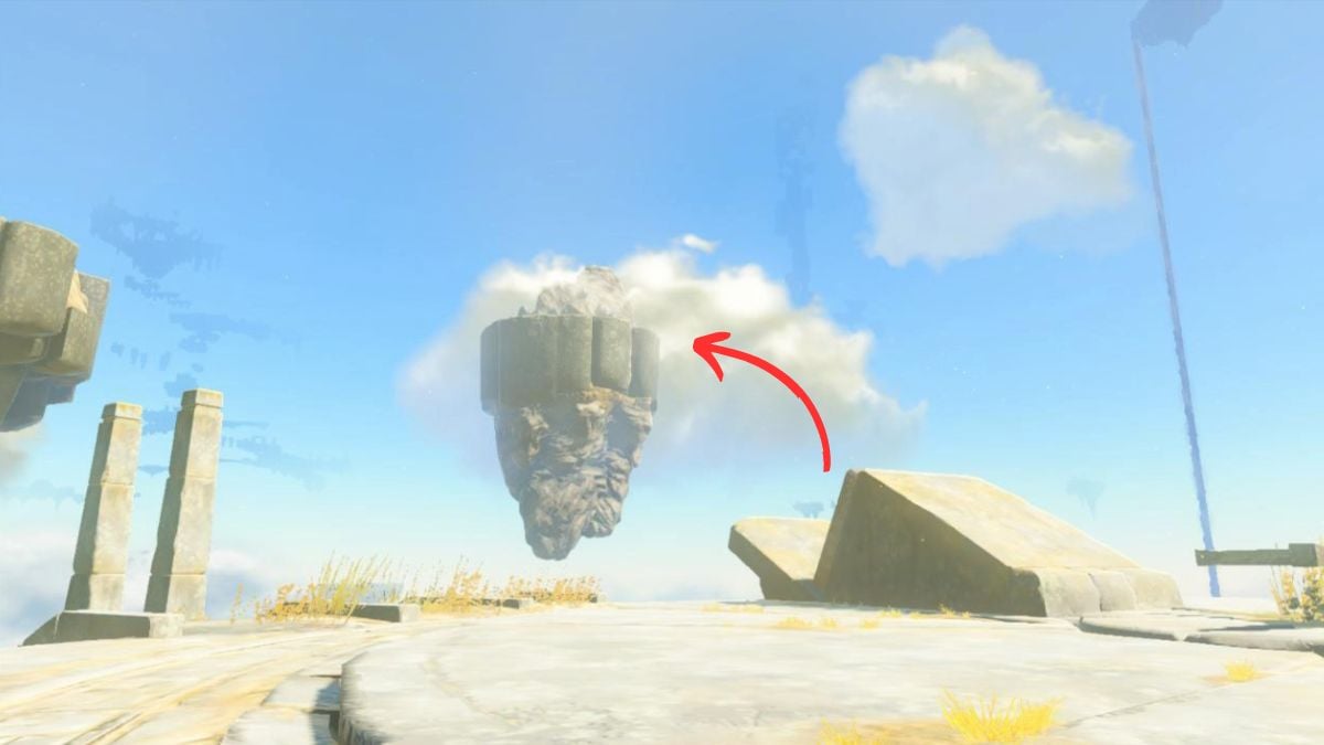 North Necluda Sky Archipelago launch platform in Zelda Tears of the Kingdom.