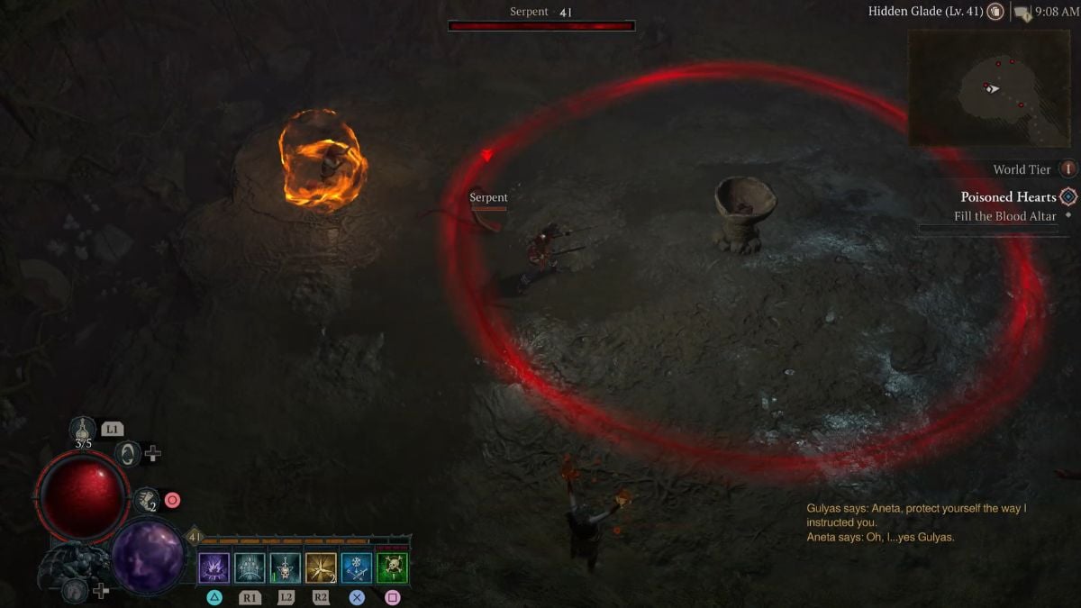 Diablo 4 Poisoned Hearts Blood Altar fight