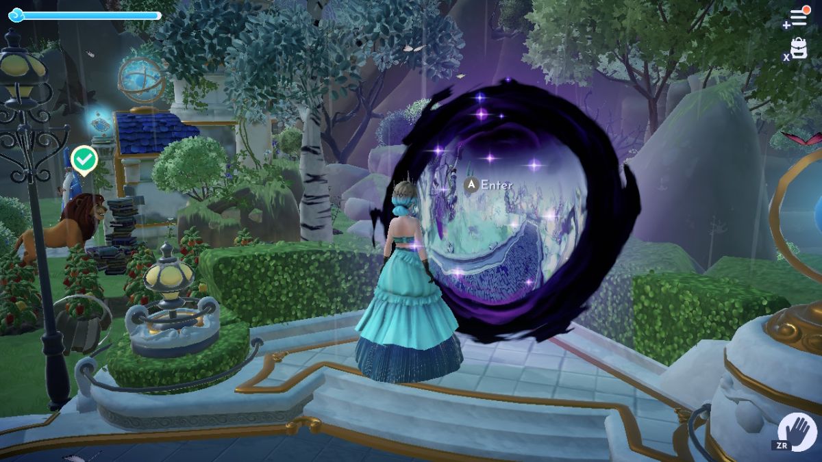 Disney Dreamlight Valley Between Skull Rock and a Hard Place plaza portal for the Dark Castle