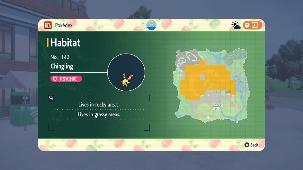 Chingling map location Teal Mask DLC Pokemon Scarlet & Violet