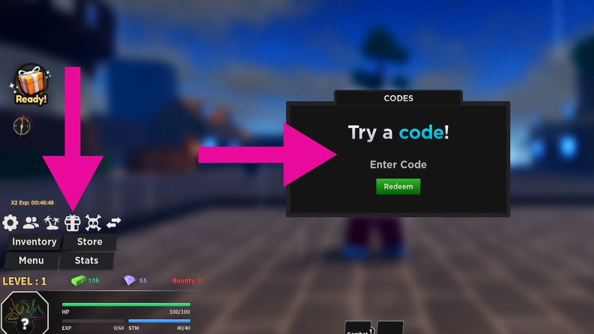 How to redeem codes in Haze Piece