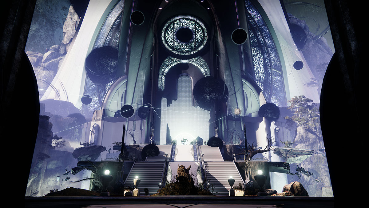 A massive Vex arena in The Coil activity.