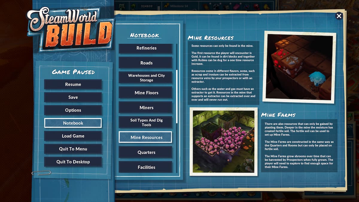 Notebook explains how to extract Ironium in SteamWorld Build