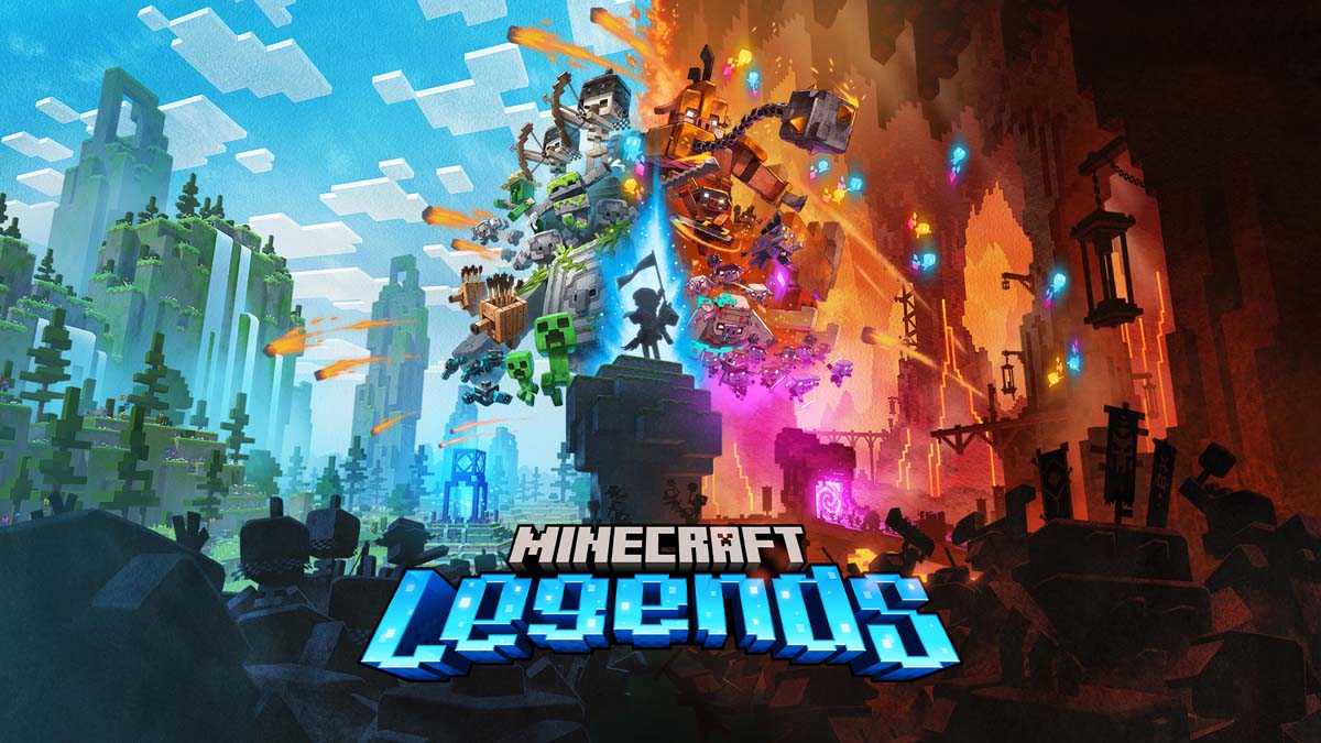 Minecraft legends world divided into overworld and underworld