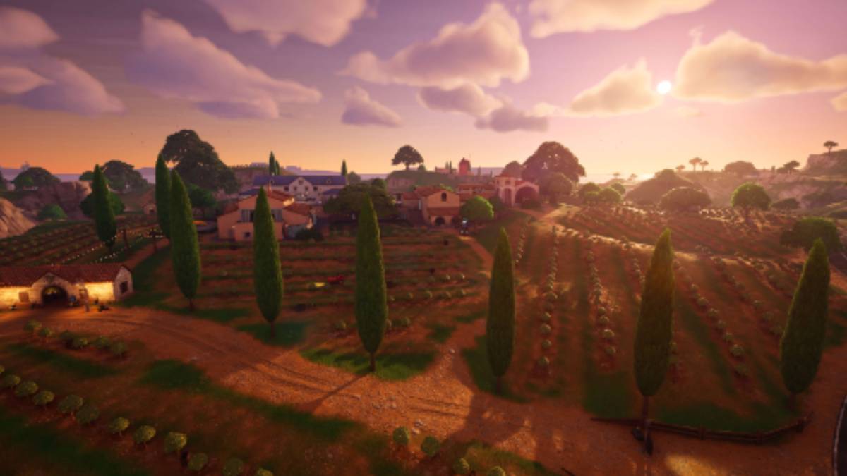 Fencing fields in Fortnite Chapter 5 Season 1.