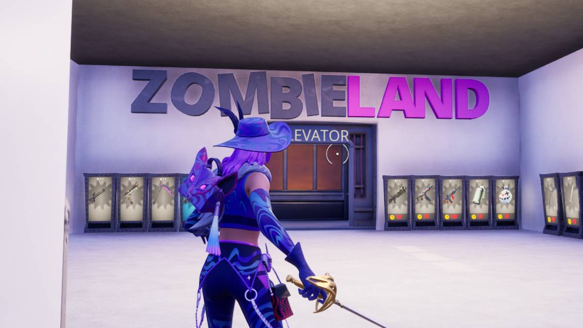 Fortnite character in Zombieland game mode. 