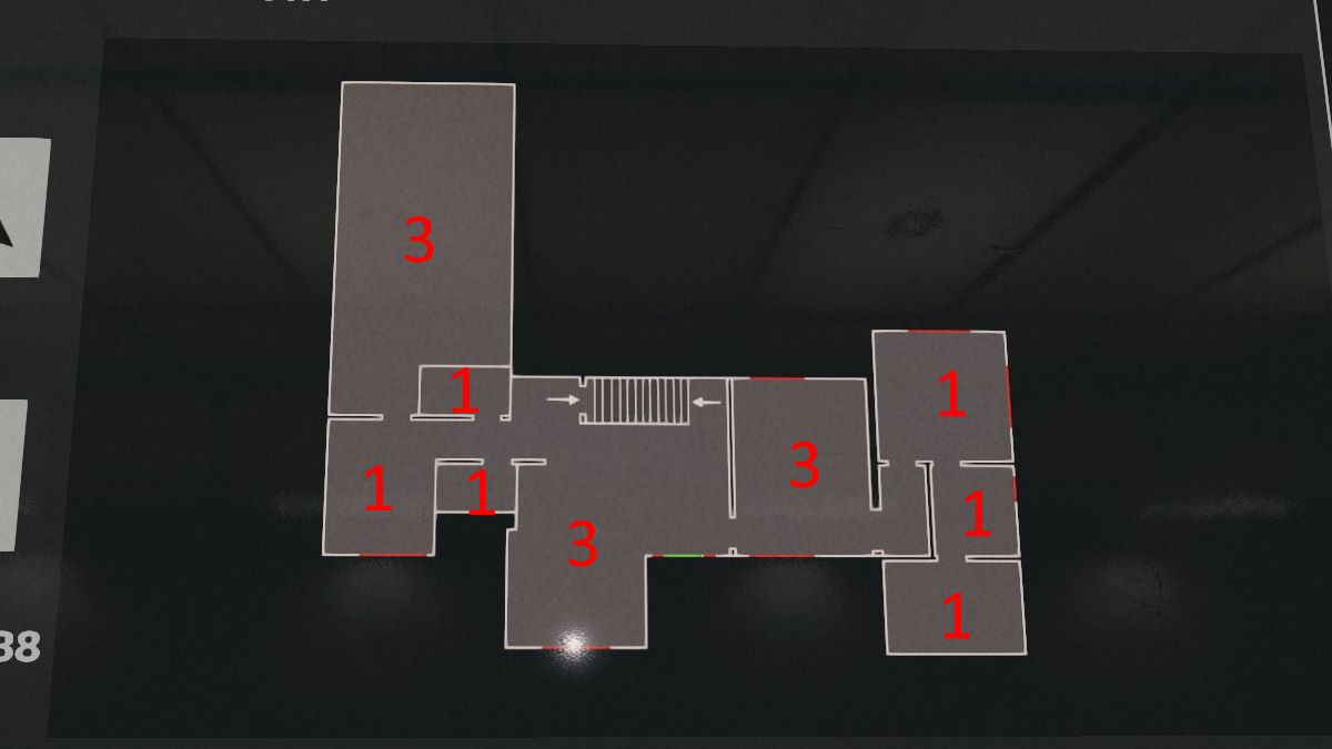 A Ridgeview Court map for the Phasmophobia Holiday event.