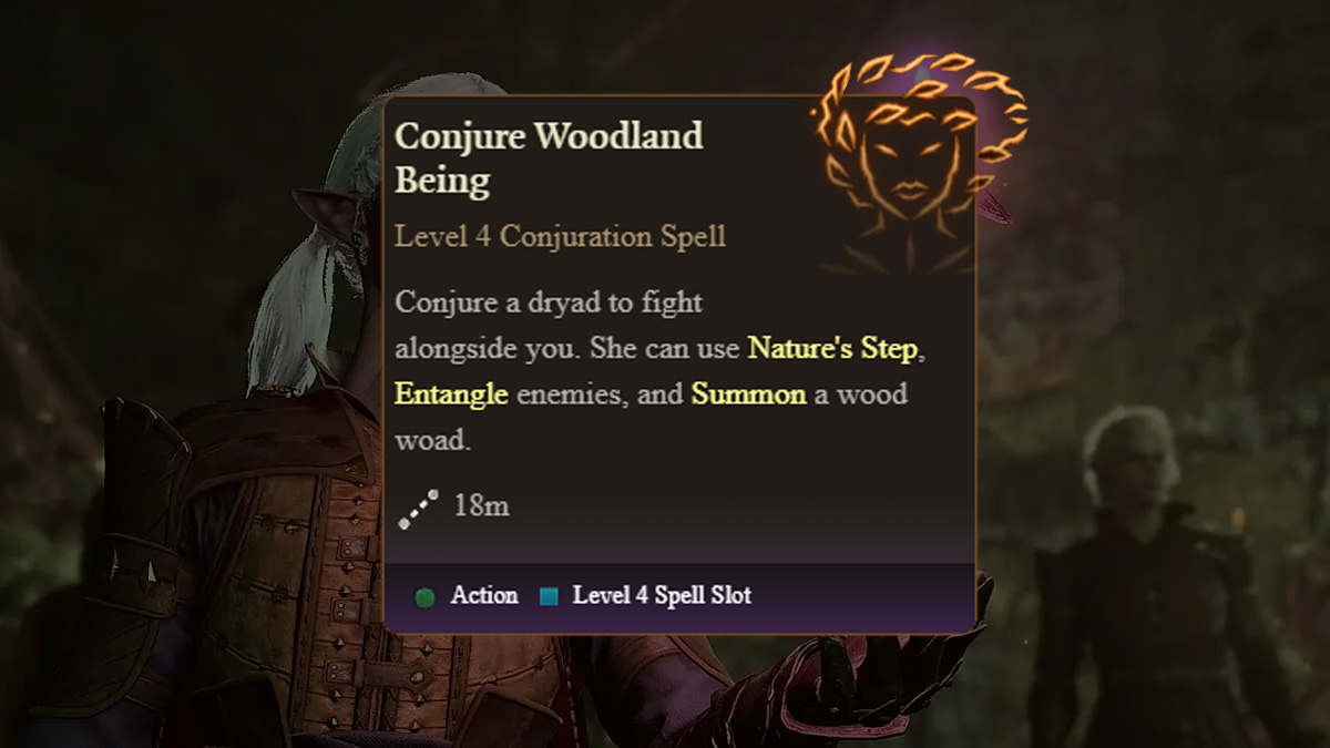 conjure woodland beings tooltip in baldur's gate 3