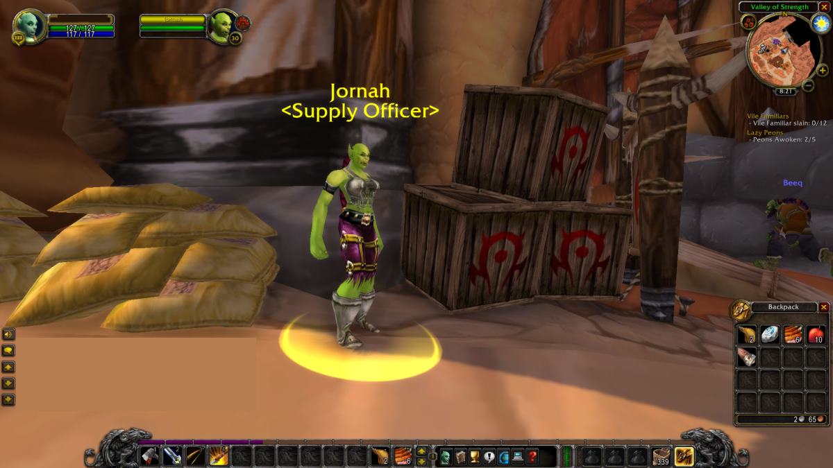 The Orgrimmar Supply Officer in WoW: SoD.