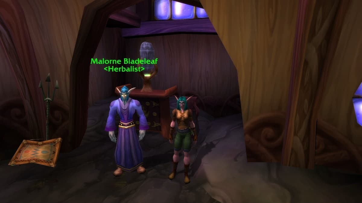 Two Night Elves unlearning a profession