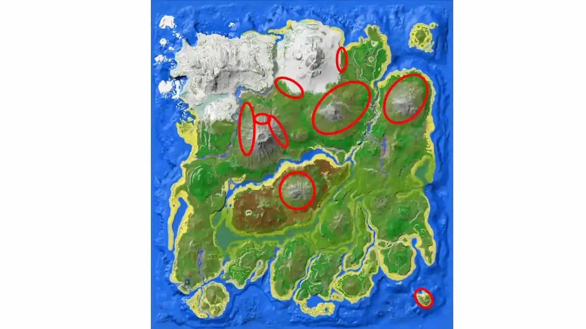 Anky common spawn Island map locations