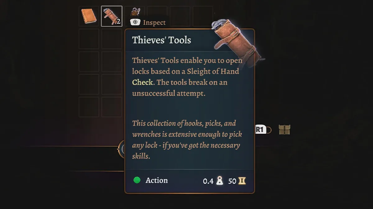 Thieves' Tools item in Baldur's Gate 3