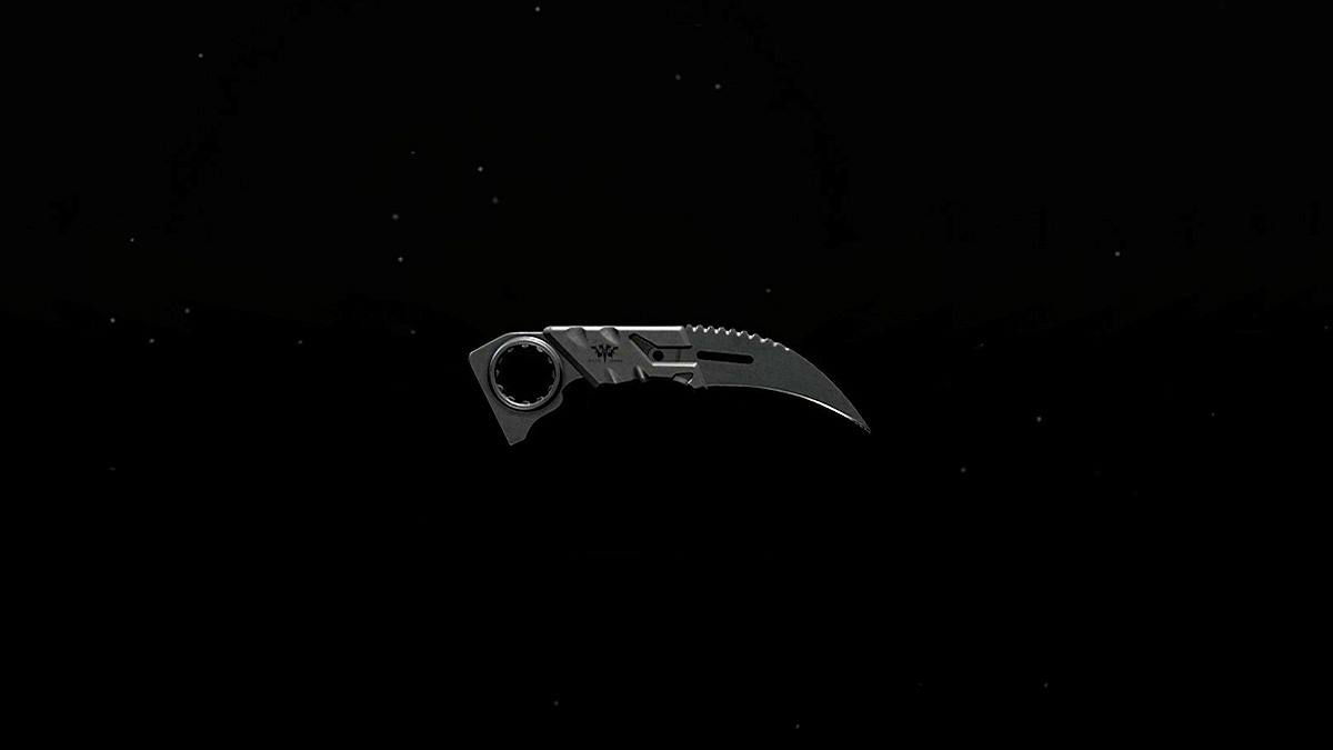 Side view fo the Karambit Melee Weapon in Modern Warfare 3