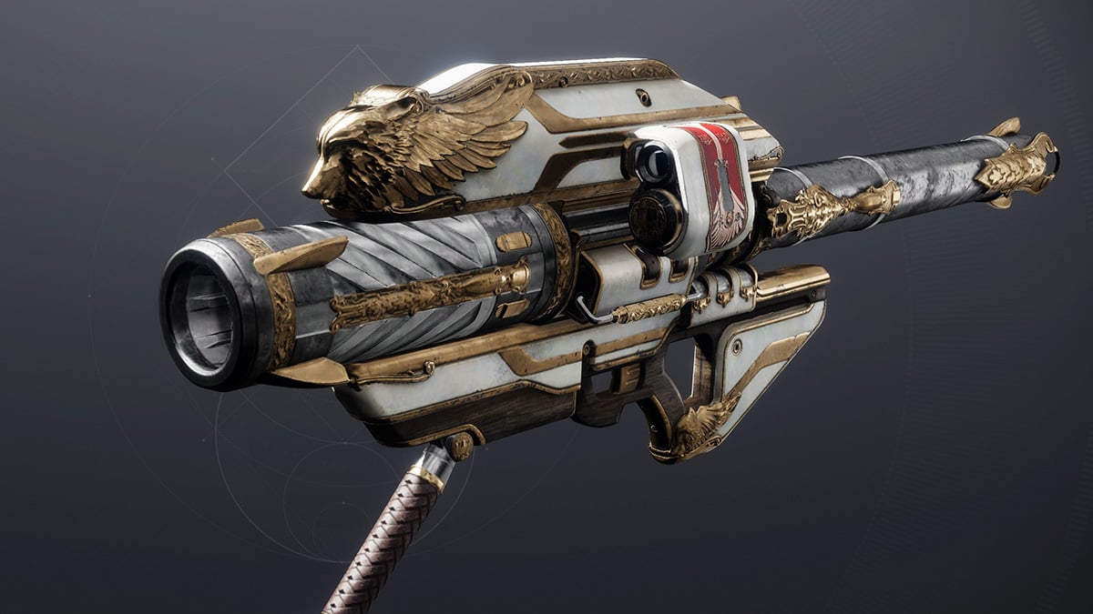 In-game side view of the Gjallarhorn Rocket Launcher in Destiny 2