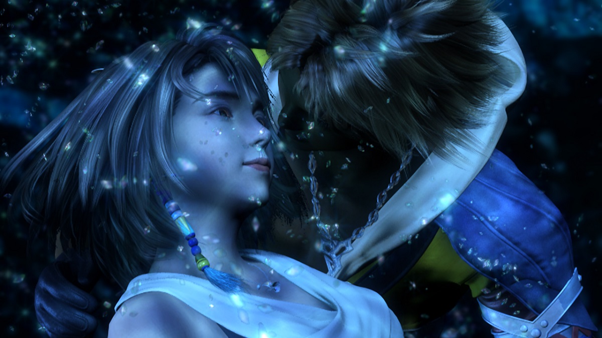 Tidus and Yuna underwater