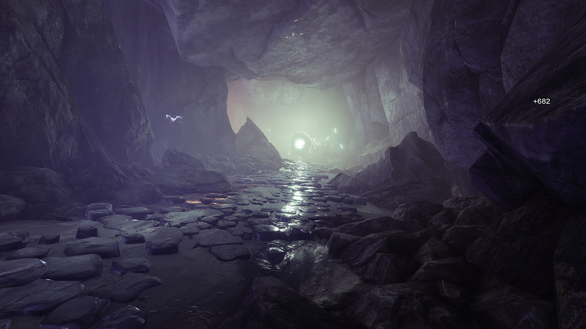 The portal in Harbinger's Seclude leading to the Confluence