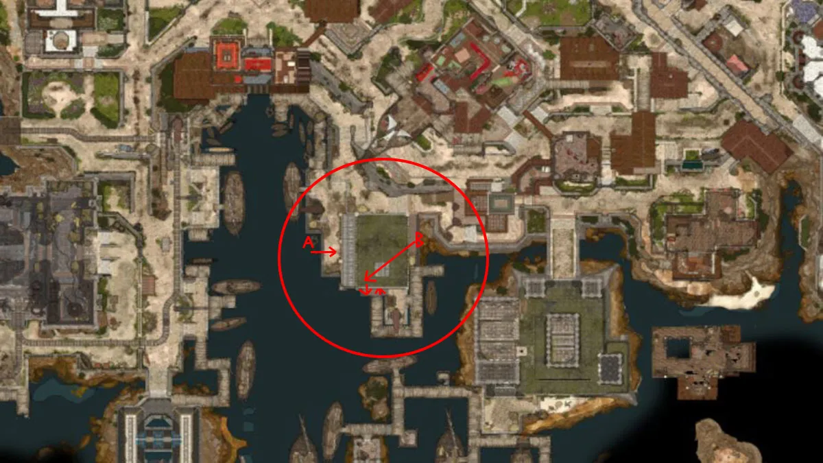 a city map of baldurs gate