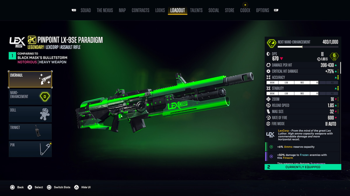 a green colored assault rifle