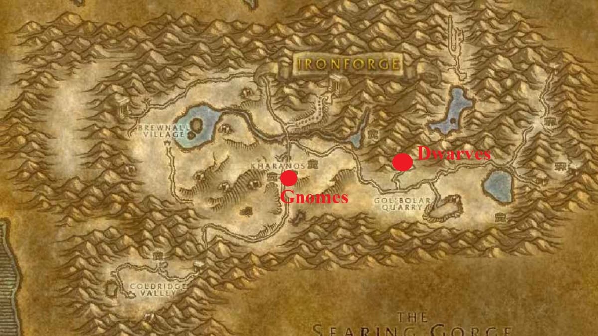 Dun Morogh mount map