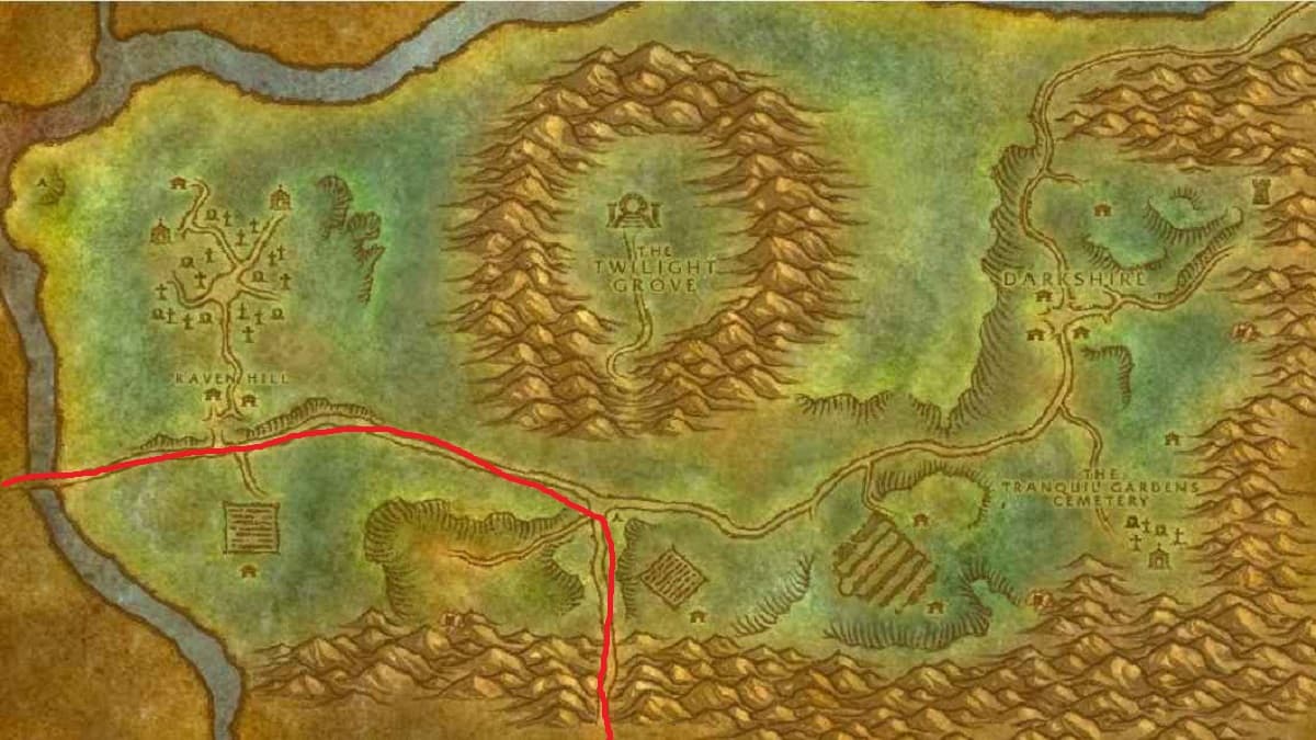 Map path to STV through duskwood