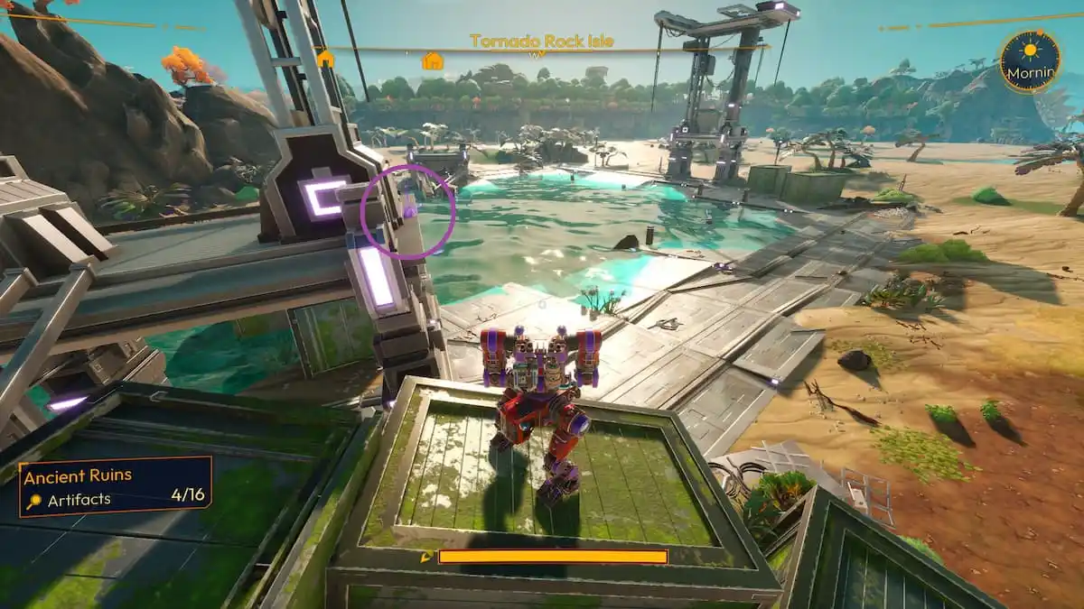 Artifact Location in Tornado Rock Isle in Lightyear Frontier