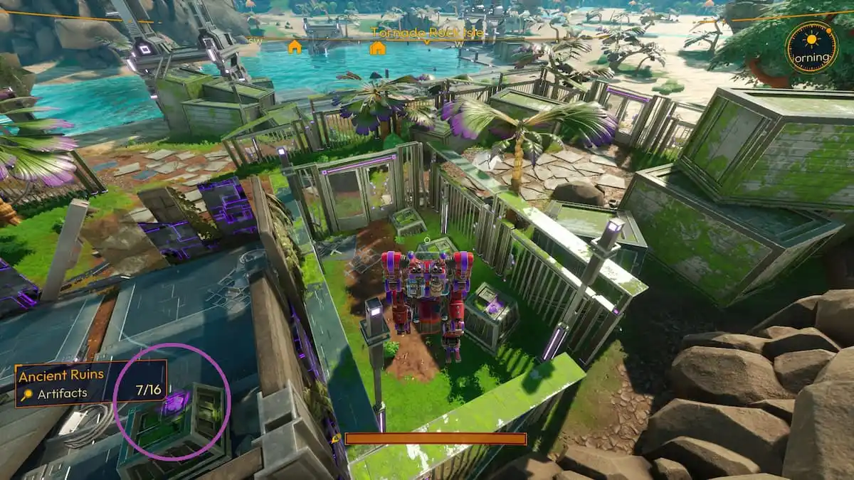 Artifact Location in Tornado Rock Isle in Lightyear Frontier