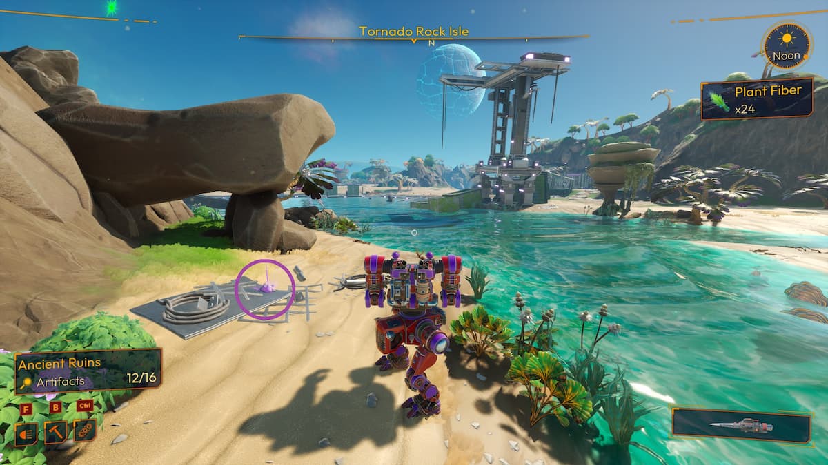 Artifact Location in Tornado Rock Isle in Lightyear Frontier