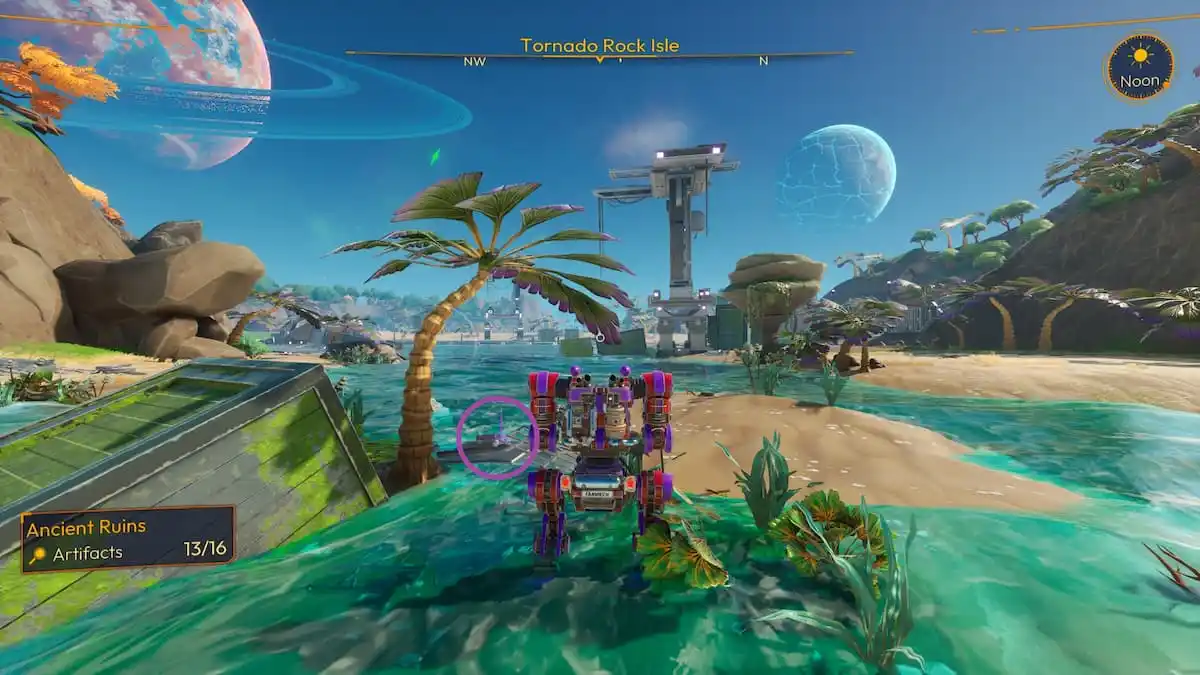 Artifact Location in Tornado Rock Isle in Lightyear Frontier