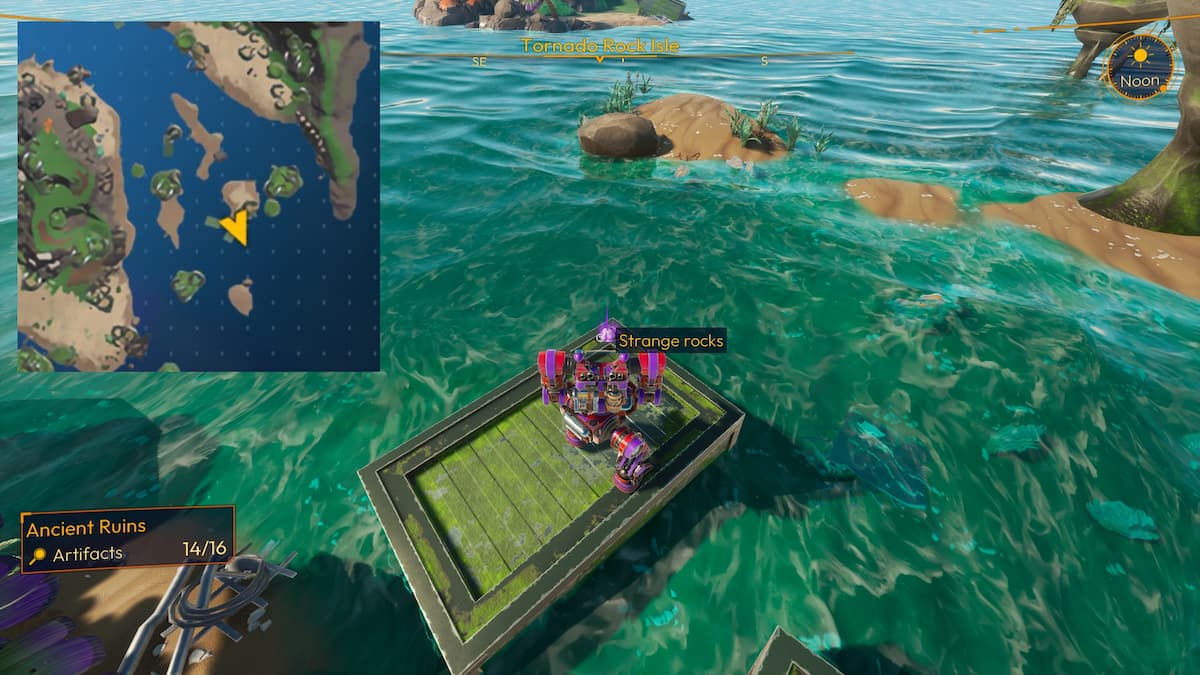 Artifact Location in Tornado Rock Isle in Lightyear Frontier