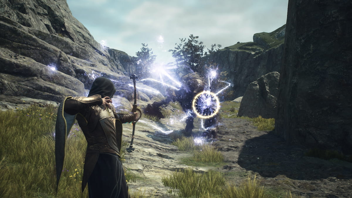 dragons dogma 2 mage shooting magic missles at enemies