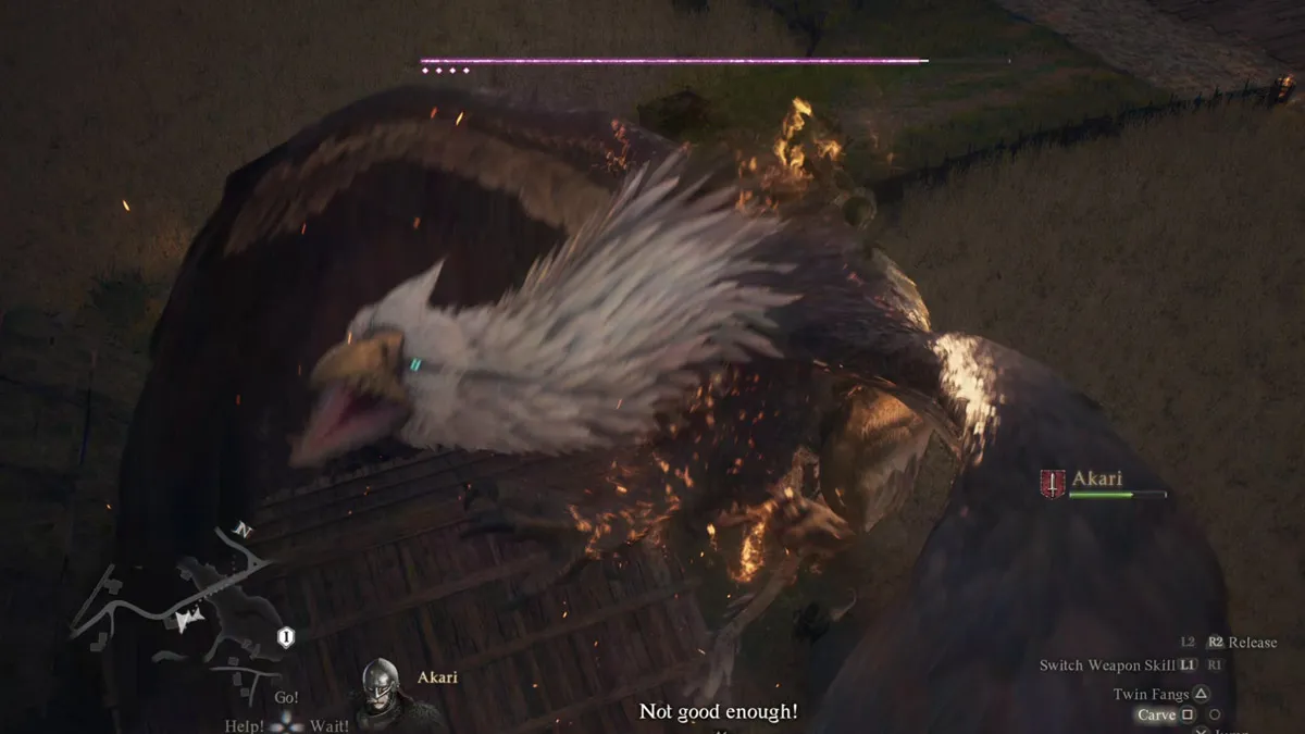 dragons dogma 2 griffon mid flight