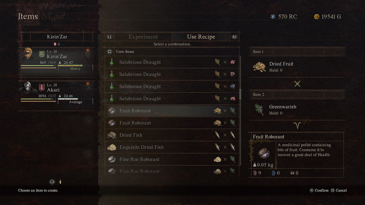 dragons dogma 2 healing items