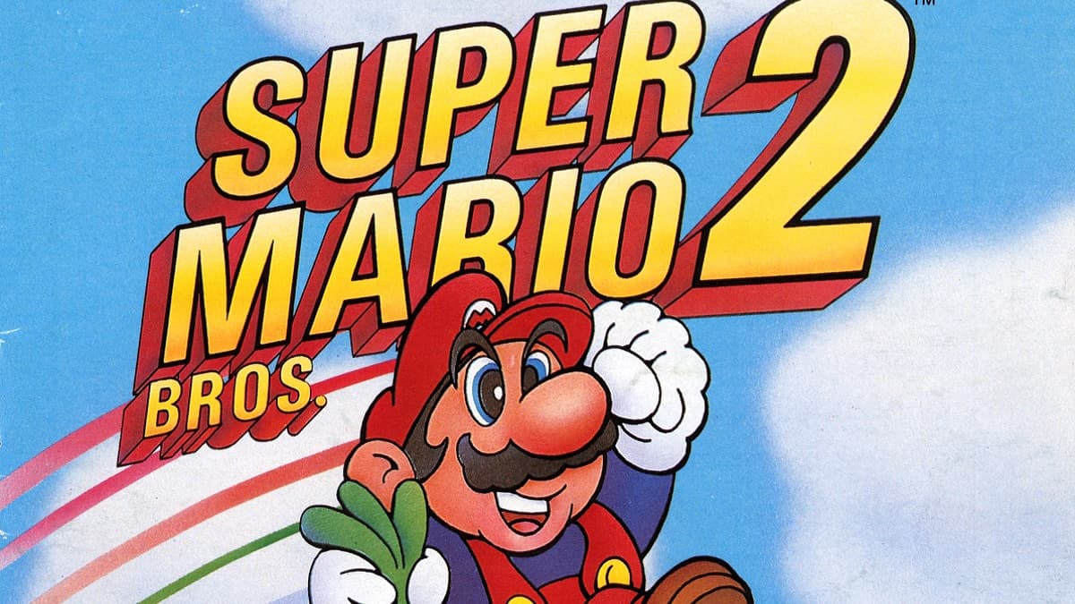 Super Mario Bros 2 physical booklet art