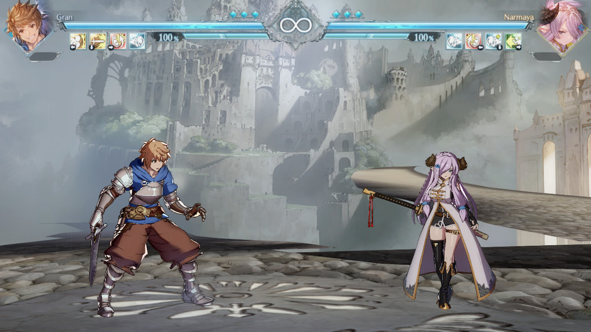 Gran vs Narmaya in the GBVSR Potato Mod.