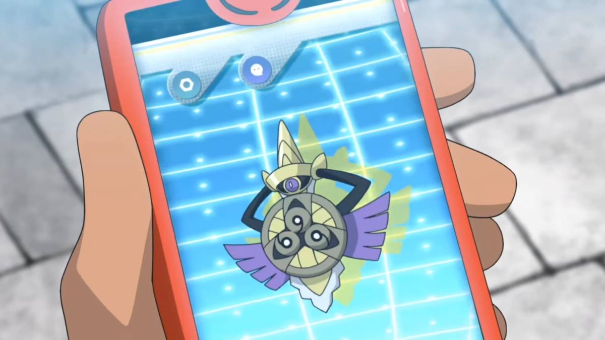 Aegislash Pokedex entry in Pokemon anime