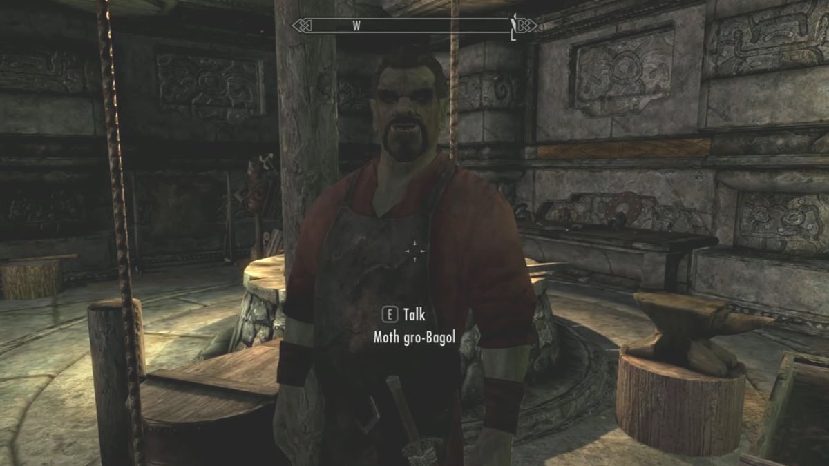 orc blacksmith in skyrim