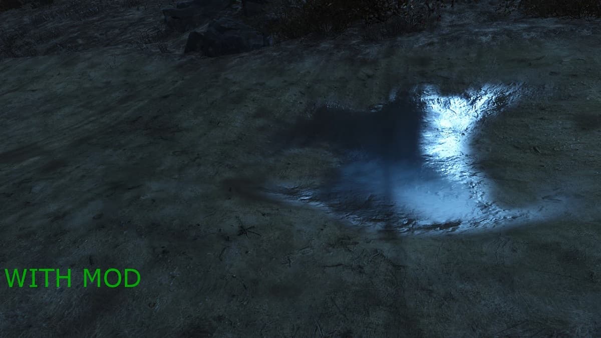 Improved textures of a puddle