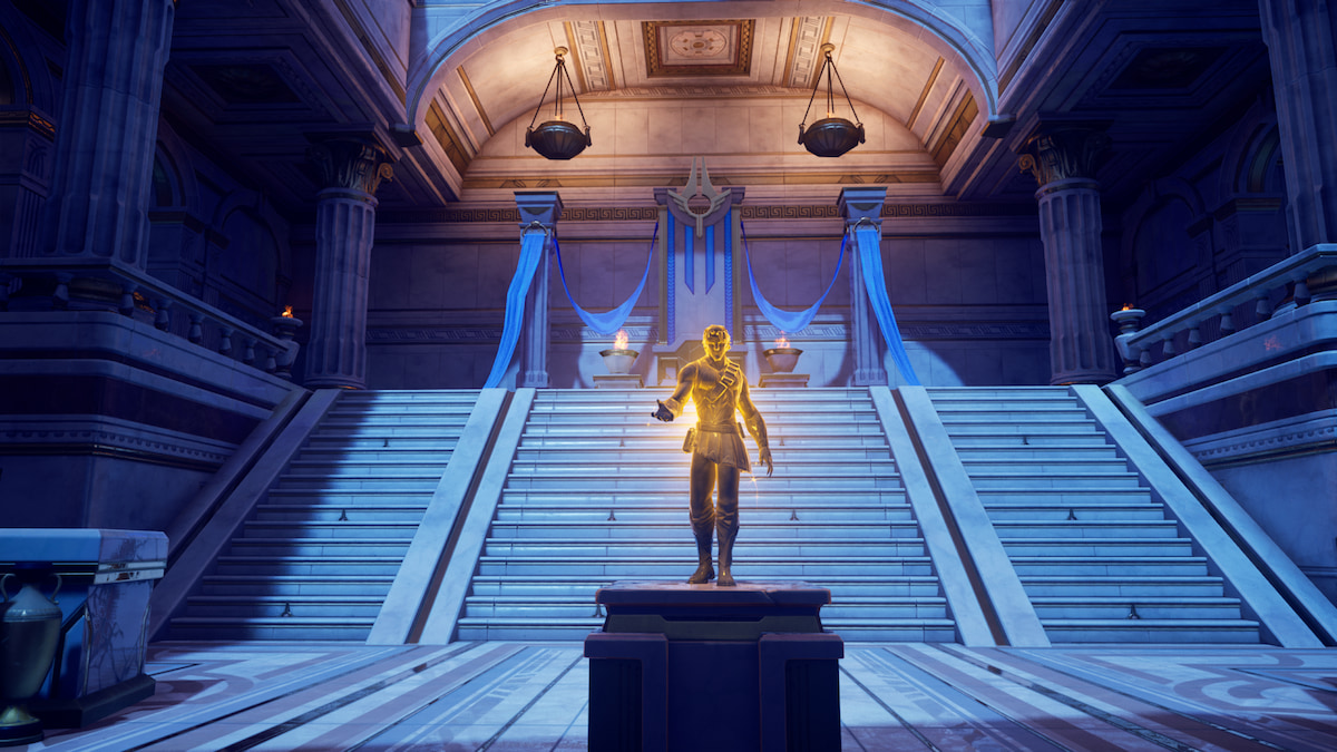 Zeus boss fight podium at Mount Olympus