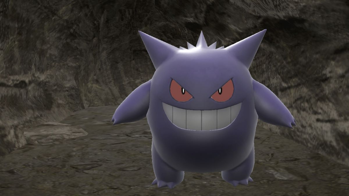 Gengar inside a cave in Pokemon Scarlet & Violet