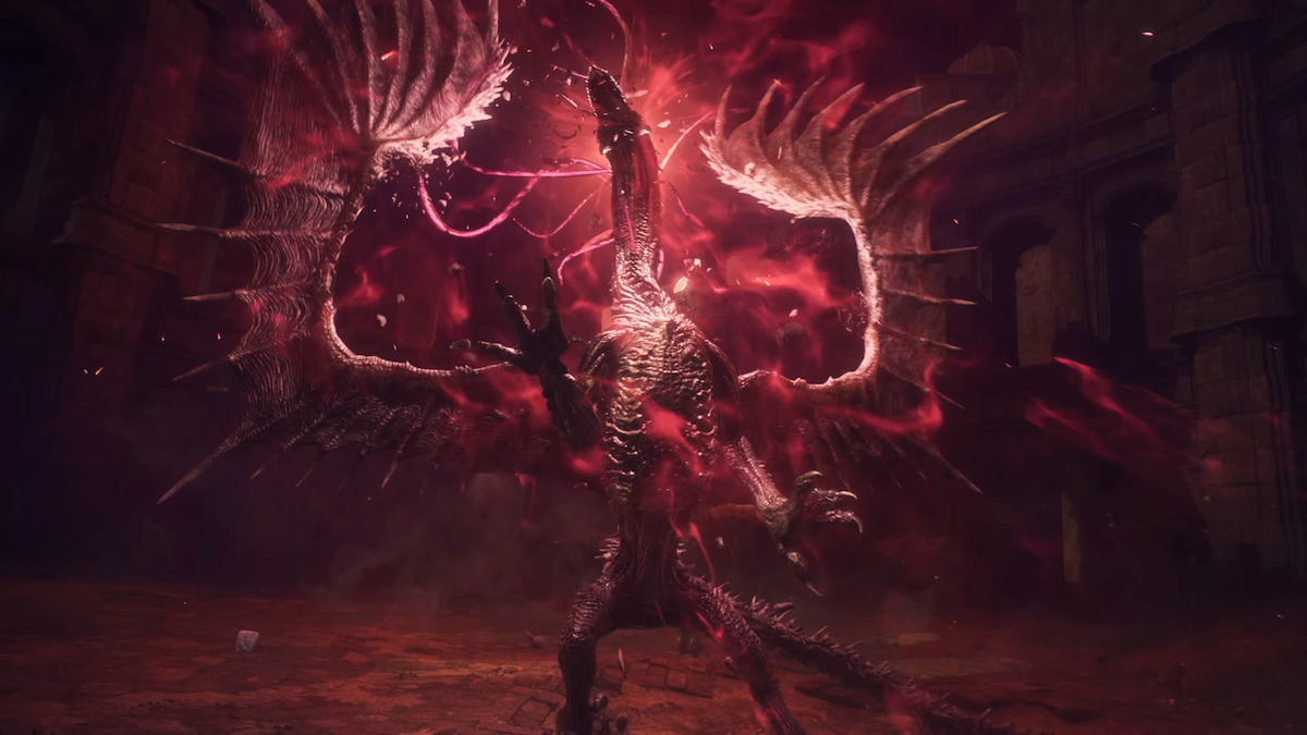 purple dragon purgener boss fight in dragons dogma 2 the dragon explodes