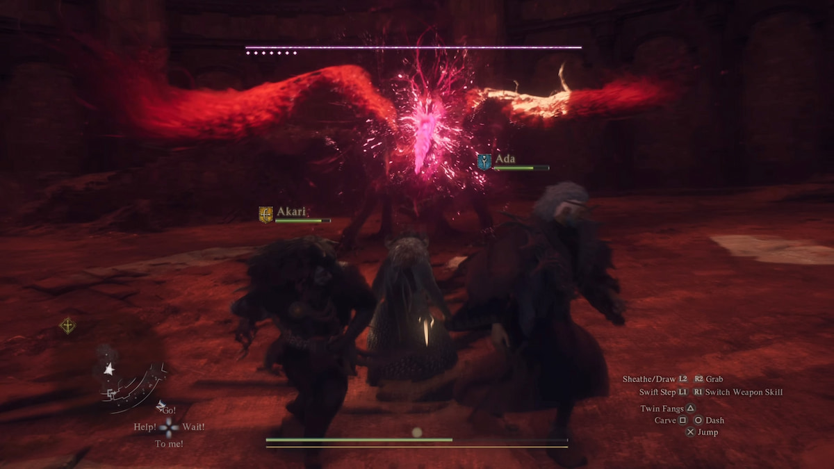 dragon purgener boss in dragon's dogma 2 breathing fire