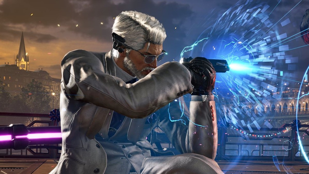 Victor shooting gun in Tekken 8