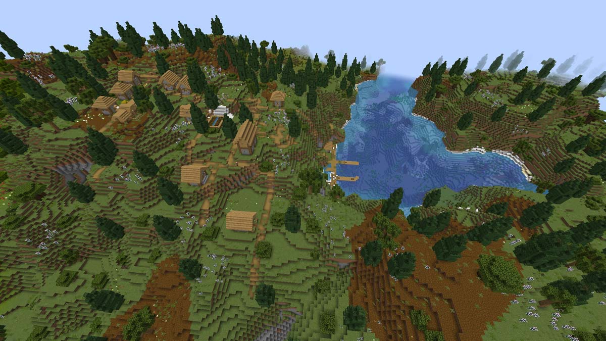 Mediterranean forest, scrubland in Biomes o Plenty mod for Minecraft